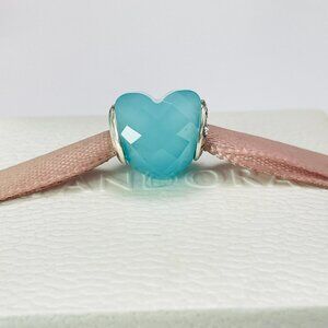 Pandora S925 Silver Blue Love String Ornament Glass Bead